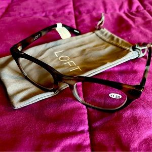 LOFT Tortoiseshell Print Reading Glasses +1.50